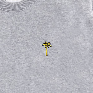 Yellow Palm sweatshirt Gray | 刺繍