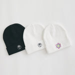 画像をギャラリービューアに読み込む, ABA logo knit cap White
